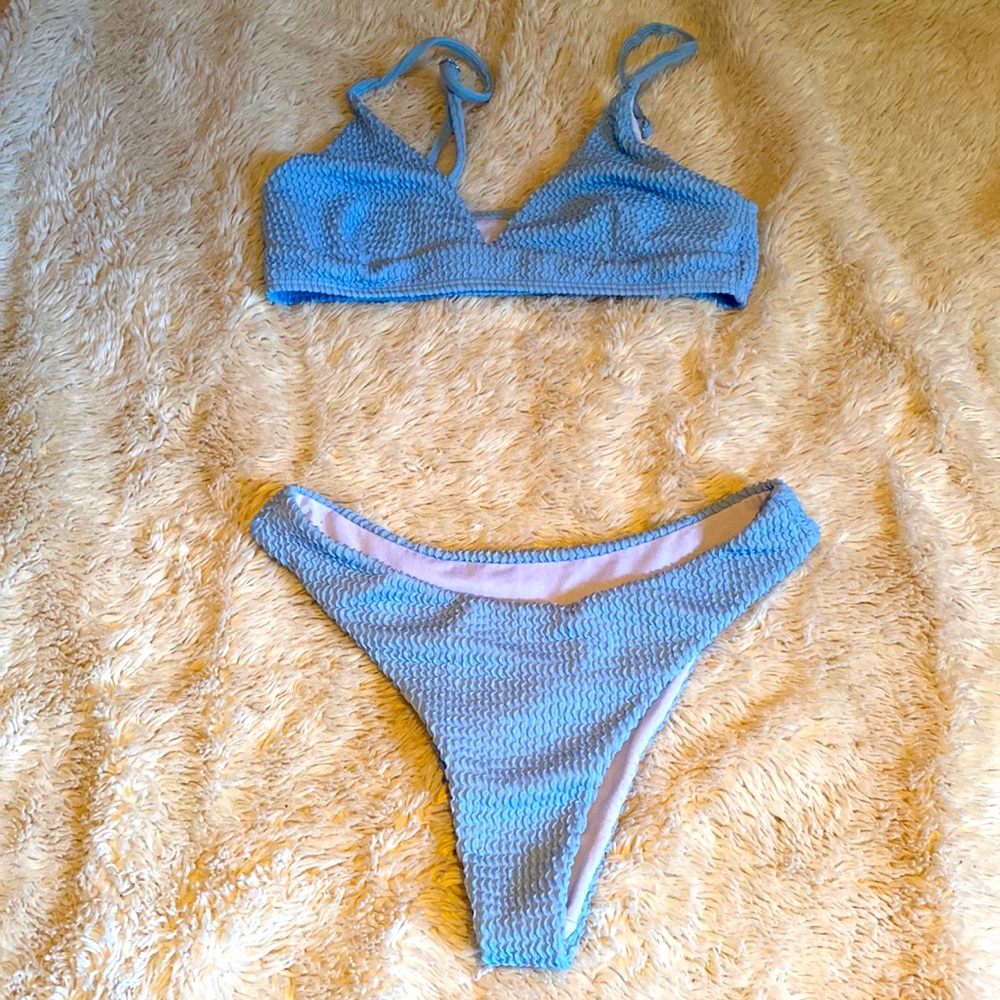 Blue bikini